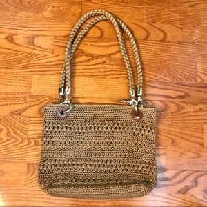 The Sak Beautiful Woven Gold Handbag